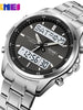 SKMEI 2049 Stainless Steel Luxury Analog Quartz Digital Watch