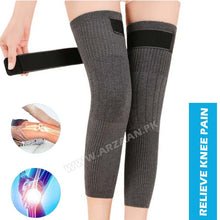 2 PCS Non-Slip Cashmere Wool Knee Pads Brace Leg Warmer with Strap Adjustable for Men & Women