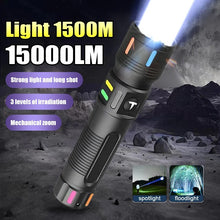 Powerful LED Flashlight Rechargeable Portable Torch White Laser Outdoor Light