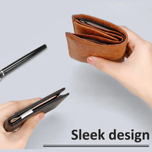 Teemzone Leather Slim Cardholder Wallet - Simple (3611)