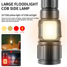 Long-range Tactical Torch High Power LED Flashlight Powerful COB Side Light Rechargeable Waterproof