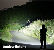 Powerful LED Flashlight Rechargeable Portable Torch White Laser Outdoor Light