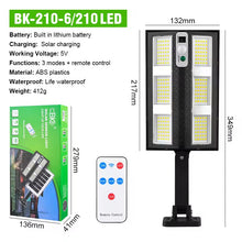 Rechargeable Solar COB LED Light | PIR Motion Sensor