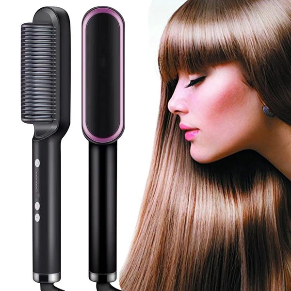 Hot straightening brush best sale