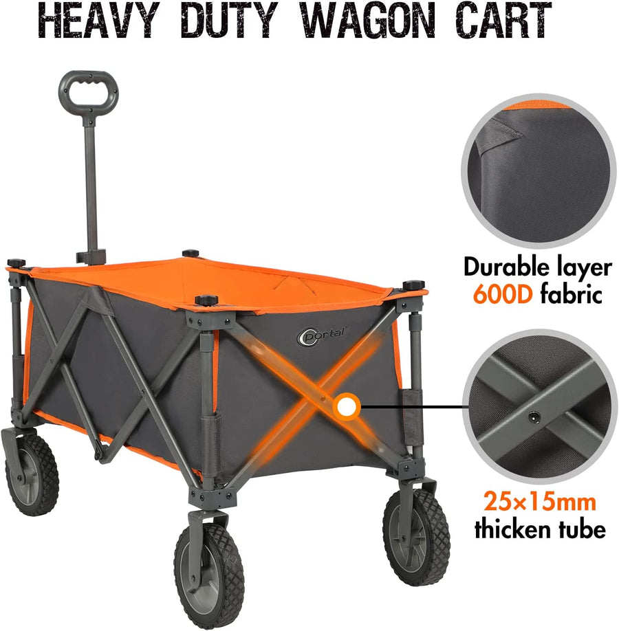 Portable Folding Wagon Cart Ourdoor Camping Heavy Duty Utility Cart arzaan.pk